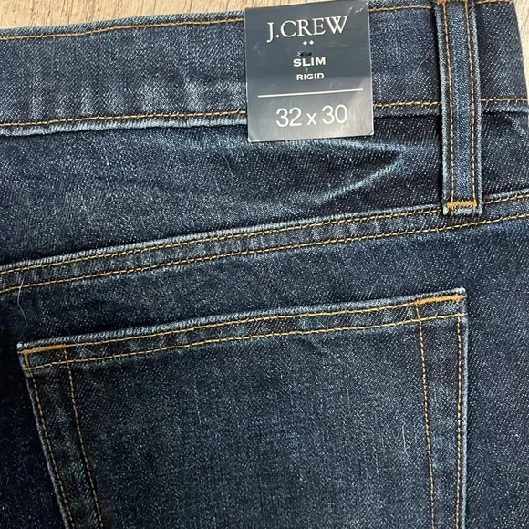 J.Crew Men's‎ Dark Wash Blue Jeans Slim Fit 32/30 - Picture 5 of 7